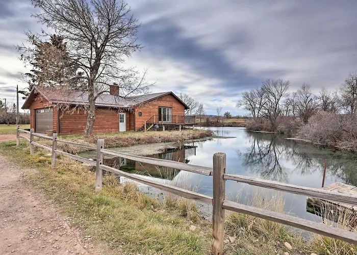 Rustic Spearfish Cabin On 12-Acre Trout Farm